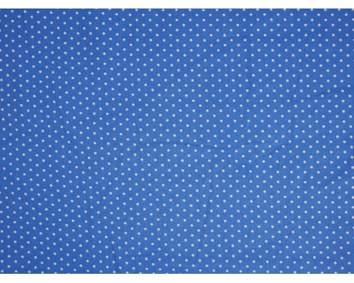 Printed Cotton Poplin Fabric - Blue Spots